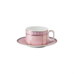 Swarovski x Rosenthal - Signum Fern - Tazza da Tè Rosa