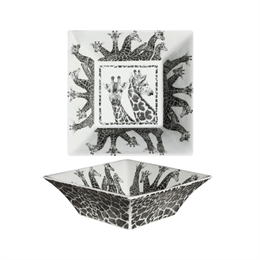 Taitu' - Wild Spirit - Ciotola Quadrata Media Giraffa